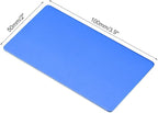uxcell Blank Metal Card 100x50x0.8mm Anodized Aluminum Plate for DIY Laser Printing Engraving Blue 5 Pcs