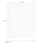 Clear Acrylic Sheet 8" x 12" Cast Plexiglass Panel 1/8" Thick (3mm) Transparent Plastic Board for Sign, Craft, Display Projects, Laser Cutting, Engraving, Pack of 2
