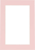 6x8 Mat for 8x10 Frame - Precut Mat Board Acid-Free Show Kit with Backing Board, and Clear Bags Soft Pink 6x8 Photo Matte Made to Fit a 8x10 Picture Frame Matboard for Framing, Pack of 1 Mat