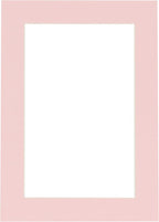 6x8 Mat for 8x10 Frame - Precut Mat Board Acid-Free Show Kit with Backing Board, and Clear Bags Soft Pink 6x8 Photo Matte Made to Fit a 8x10 Picture Frame Matboard for Framing, Pack of 1 Mat