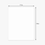 10 Pack Backing Boards Only - 11X14 Uncut White Mats Matboards, Acid Free & White Core Backerboards, Ideal for Photos, Pictures, Prints, Frames, Arts