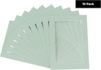 6x8 Mat for 8x10 Frame - Precut Mat Board Acid-Free Honeydew Green 6x8 Photo Matte For a 8x10 Picture Frame, Premium Matboard for Family Photos, Show Kits, Art, Picture Framing, Pack of 10 Mats