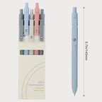 FIOVER Gel Pens, 5pcs 0.5mm Quick Dry Black Ink Fine Point Smooth Writing Pens High-End Series Ballpoint for Office School Supplies(Morandi)