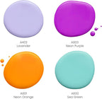 ARTEZA Acrylic Pouring Paint Set, 4 Orchid Colors, 4 oz Bottles, High-Flow Paint, No Mixing Needed, Art Supplies for Canvas, Glass, Paper, Wood, Tile, and Stones, Orchid Tones, 16 Fl Oz (Pack of 1)
