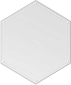 Hexagon Quilting Template Set - 8" with 1/4" Seam Allowance - Durable Acrylic Templates for Quilting, Patchwork, Crafting, & Sewing Projects - Clear Templates for Accurate Designing