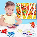 Hulameda 10pcs Paint Tray Palettes,Plastic Round Pallet for Kids or Pupils to Painting, DIY Craft at Home, Kindergarten or School