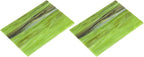 MECCANIXITY 2 Pcs Stained Glass Sheet Mosaic Tile 7.9 Inch x 5.9 Inch Army Green Stained Glass Sheets for Crafts DIY Art Project
