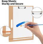 Drawing Board - 14" x 17.8" Sketch Board with Handle for Drafting Art - Portable Clipboard for Class or Studio Fit in Artists Tote