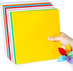 2 Pack 10 Colors Origami Paper Double Sided Color 100 Sheets Square Easy Fold Paper for Beginner (Centimeters, 15x15)