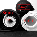 Labzhang Black EVA Foam Cosplay, 1 Piece of 8mm Craft Foam,Cosplay Foam, 14" x 39" Ultra-high Density 80 kg/m3 EVA Foam Sheets
