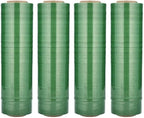 PSBM Green Stretch Wrap, 15 Inch x 1476 Feet, 144 Pack, Tinted Pre-Stretched Shrink Wrap Film for Moving, Packaging, Pallet Wrapping