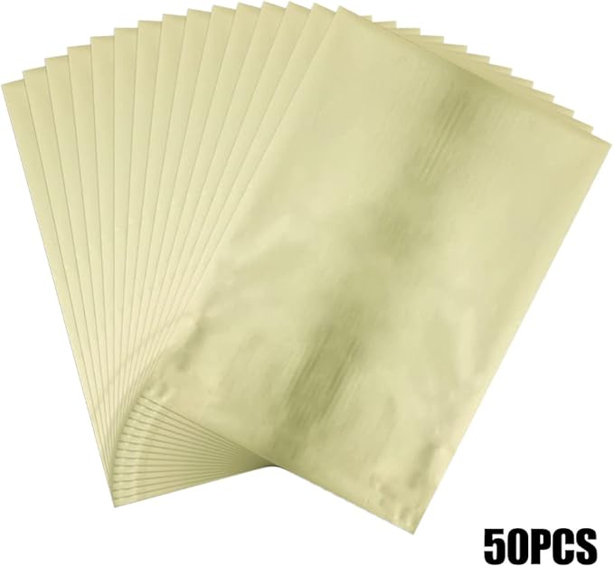 300 Pieces Toner Reactive Foil 6 Assorted Color Foil Paper Sheets for Arts Crafting Foil Plate Card Making Decoration Hot Foil Roll Transfer Foil Sheet for Craft Cardstock DIY Card Invitation Supplies