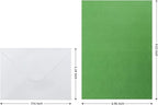 48 Pack Blank Folded Cards and Envelopes Colored Cards White Envelopes 5 x 7 Inch Colorful Greeting Cards 24 Assorted Colors Heavy Weight for Greeting,Invitation,Card Making