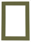 5x7 Mat for 8.5x11 Frame - Precut Mat Board Acid-Free Dill Green 5x7 Photo Matte Made to Fit a 8.5x11 Picture Frame, Premium Matboard for Family Photos, Show Kits, Art, Picture Framing, Pack of 1 Mat
