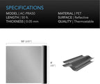 AC Infinity Mylar Film Roll 4' x 50', Reflective PET Foil Sheet, 2 mil Thick Tear-Resistant Cover Vapor Barrier for Greenhouses, Patio, Gardens, and DIY Grow Rooms
