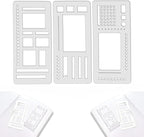 Handcrafted Flexible Record Template, Flexible Drawing and Checklist Template, Reusable, Compatible with Coil Reel and Ring Plan templates (Full Set of 9)