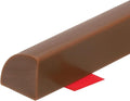 uxcell Flexible Molding Trim, 79 Inch Flexible Quarter Round Molding Silicone Peel and Stick Trim Self Adhesive Shower Water Barrier for Corner Decor Bathroom Kitchen, Brown