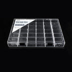 36 Grids Clear Plastic Organizer Box, Craft Storage Container for Beads Organizer, Art DIY, Crafts Jewelry Storage, Fishing Tackles, Rock Collection, 1 Pack