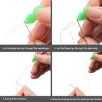 Eketirry Plastic Needle threaders, 20Pcs Needle Threader Hand Machine Sewing Tool for Sewing Crafting, Knitting Craft, Quilting, DIY Art, Color Random (20)