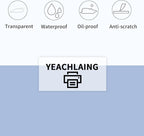 1" x 2" Transparent Thermal Label Stickers,Waterproof Thermal Printer Sticker Labels for Gift Wrapping, Self-Adhesive Name Price Tag DIY Custom Logo Design (500 pcs,Clear)