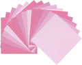 DMiotech 50 Sheets 3.9x3.9 Inch Origami Paper Large, 7 Colors Pink Square Origami Paper Easy Fold Double Sided Colored Paper for DIY Arts and Crafts