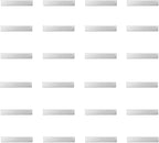 ImpressArt - Premium Metal Stamping Rectangle Blanks for Metal Stamping and Jewelry Making (24 Pack) (1/4" x 1 1/2" Rectangle w/Holes, Aluminum)