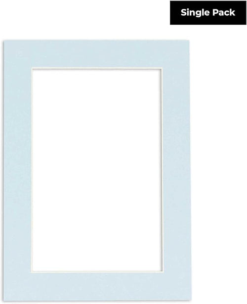 11x14 Mat for 8.5x11 Photo - Precut Baby Blue Picture Matboard for Frames Measuring 11 x 14 Inches - Bevel Cut Matte to Display Art Measuring 8.5 x 11 Inches - Acid Free ONE MAT