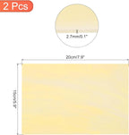 MECCANIXITY 2 Pcs Stained Glass Sheet Mosaic Tile 7.9 Inch x 5.9 Inch Light Brown Stained Glass Sheets for Crafts DIY Art Project