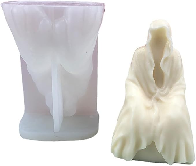 Skull Candle Molds - Shadow Man, Reaper, Ghost & More - 3D Silicone Molds for Resin Casting