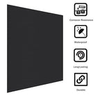 Anodized Aluminum Sheet Metal 12 x 12 x 1/16 Inch Black Anodized Aluminum Metal Plates Engraving Blanks for Laser Engraving, 1.50MM Thin Decorative Aluminum Metal Sheets for Crafting, House Decoration
