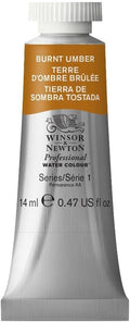 Winsor & Newton Professional Watercolor, 14ml (0.47-oz) Tube, Burnt Umber
