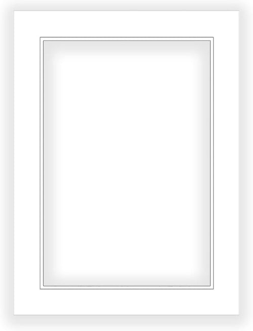 10x12 Mat for 8x10 Photo - Precut White on White Double Mat Picture Matboard for Frames Measuring 10 x 12 Inches - Bevel Cut Matte to Display Art Measuring 8 x 10 Inches - Acid Free ONE MAT
