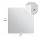 2 Pieces 6061 T651 Aluminum Sheet Metal 12 x 12 x1/8 Inch Thickness Rectangle Metal Plate, 3mm Aluminum Sheet, Plate for Crafting, Industry