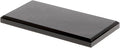 Plymor Black Acrylic Rectangular Beveled Display Base, 6" W x 3" D x 0.5" H