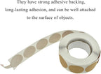 HAHIYO 1-Inch 500Pcs Natural Brown Kraft Round Label Roll - Blank Adhesive Sticker to Write On for Jar, Canning, Price Tag, Store Organizing