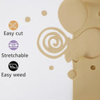guangyintong Heat Transfer Vinyl Soil Golden HTV Rolls, 12" x 10ft Soil Golden Iron on Vinyl for T-Shirts, Matte Surface HTV Vinyl for All Cutter Machine Easy to Cut & Weed for Heat Vinyl DIY Design