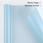 NESCCI Sky Blue Matte Wrapping Paper,Solid Color Pearly-Lustre Paper,Gift Wrapping Paper,Perfect for Wedding,Valentine's Day,Birthday, Christmas,Baby Shower,DIY Bouquet (17 Inches X 32.8 Feet)