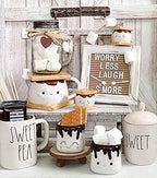 Mini Letter Board [Set of 3] Small Felt Letter Board Letters and Symbols Trio - Adorable Baby Announcement Props or Announcement Board for New Baby, Word Board with Letters (6x6 inches)