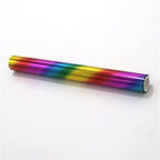 7PCS Rainbow Toner Reactive Foil,Use with Laminator Laser Printer,Paper Holographic Heat Transfer Crafts Roll for Scrapbooking Crafting Cardstock Hot Stamping DIY