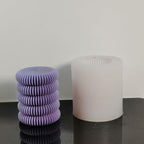Tire Stripe Candle Silicone Mold Creative Column Candle Soap Mold Fondant Chocolate Cake Baking Mould Plaster Clay Resin Epoxy Mold