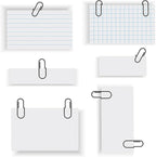 300Pcs Paper Clips and Binder Clips Set, Assorted Sizes, Paper Clips, Binder Clips, Rubber Bands for Office, Home, School, Document Organizing