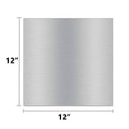 6061-T6 Aluminum Metal Sheet 12 x 12 x 1/8 Inch Plain Aluminum Plate Covered with Protective Film, 3mm Square Metal Plate Finely Polished and Deburred