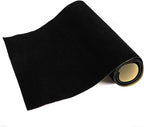 Self Adhesive Sheets, Adhesive DIY Felt Sheets for Art & Crafts, Peel & Stick Drawer/Jewelry Box Liner, Solid Color Felt Wallpaper (14.6" x 39.4", Black) - 2pcs