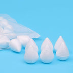 EORTA 80 Pieces Fondant Flower Forming Holders Oval Foam Flower Modeling Support Sugar Fondant Flowers Making Accessories for DIY Sugarcraft Baking Art, Large, 2.5X3.3 CM