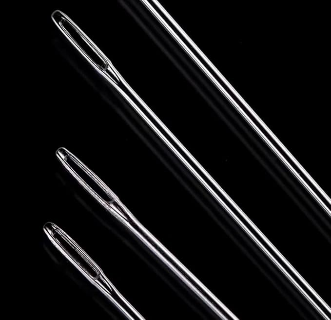 Marcobrothers 4“ Professional Upholstery Large Eye Long Needle Easy to Thread, Hand Sewing Needle. (4 inch)
