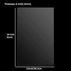 15 Pack 6 Mil Blank Stencil Sheets 12 x 24 inch Mylar Sheet Clear PET Blank Stencil Making Sheet Blank Mylar Templates for DIY Art Craft, Cricut, Silhouette, Vinyl Cutting