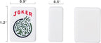 ZGME American Mahjong Set,166 White Tiles with Black Rectangular Bag and Accessories,4 All-in-One Mahjong Racks with Pushers,Complete Western Mahjong Set
