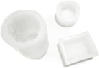 3PCS Rose Molds Silicone Candle Molds,Acxydm Valentine's Day Large Pillar Flower Silicone Mould 3D Candle Wax Molds Soap Mold,Rose Candle Making Mold for DIY Handmade