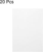 MECCANIXITY Colored Vellum Paper, 20 Sheet White Transparency 11.7 x 8.2 Printable Vellum Paper, Translucent Vellum Sheets for Printing Wedding Invitations, Ink Jet Laser Printer
