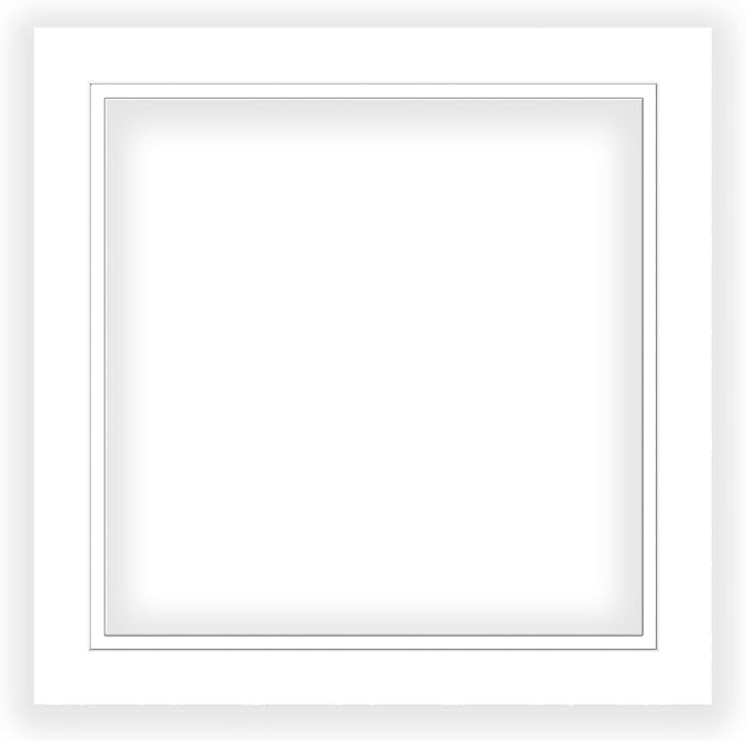 20x20 Mat for 10x10 Photo - Precut White on White Double Mat Picture Matboard for Frames Measuring 20 x 20 Inches - Bevel Cut Matte to Display Art Measuring 10 x 10 Inches - Acid Free ONE MAT